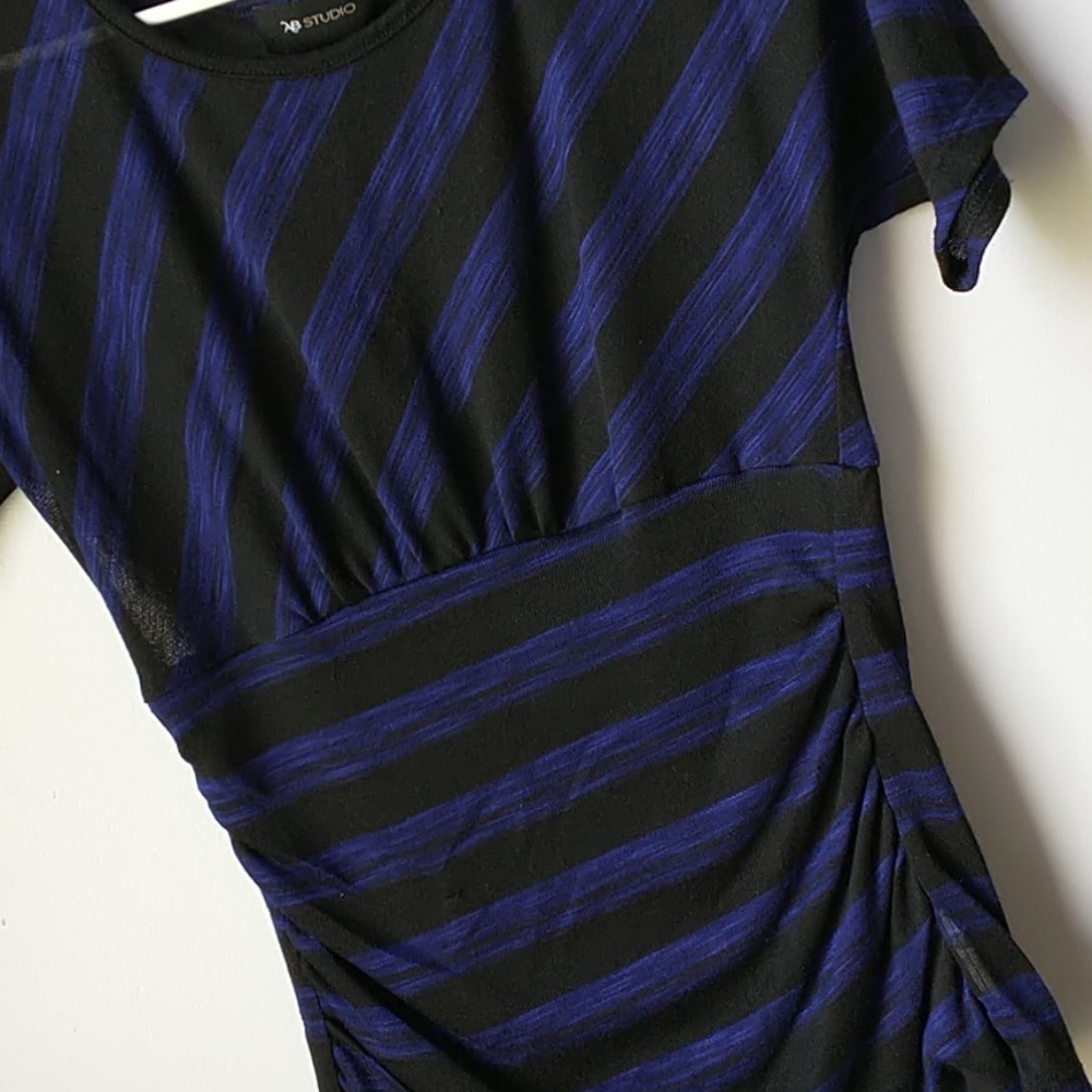 Striped AB Studio Short Sleeved Tee - Size S